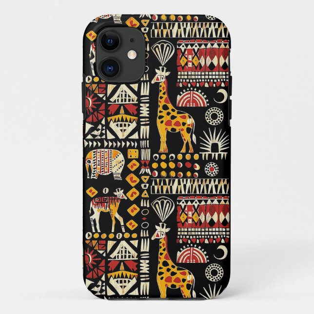 Afrikanische ethnische Verzierung, Stammespatente Case-Mate iPhone Hülle (Rückseite)