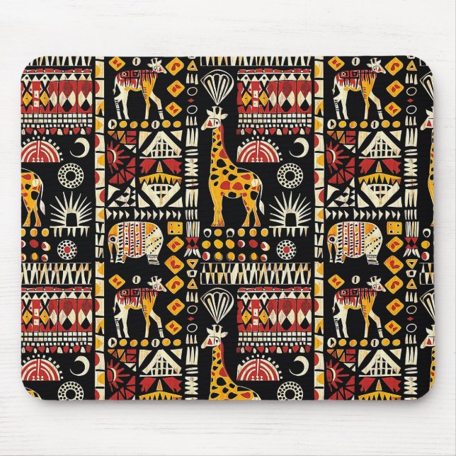 Afrikanische ethnische Verzierung, Stammespatente Mousepad (Vorne)