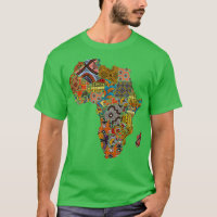 Afrikanische Fabric Map