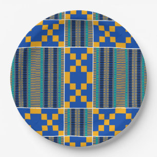 afrikanische Farbe Pappteller