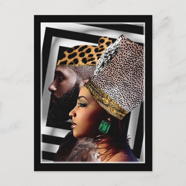 Afrikanische Feier Postkarte (Vorderseite)