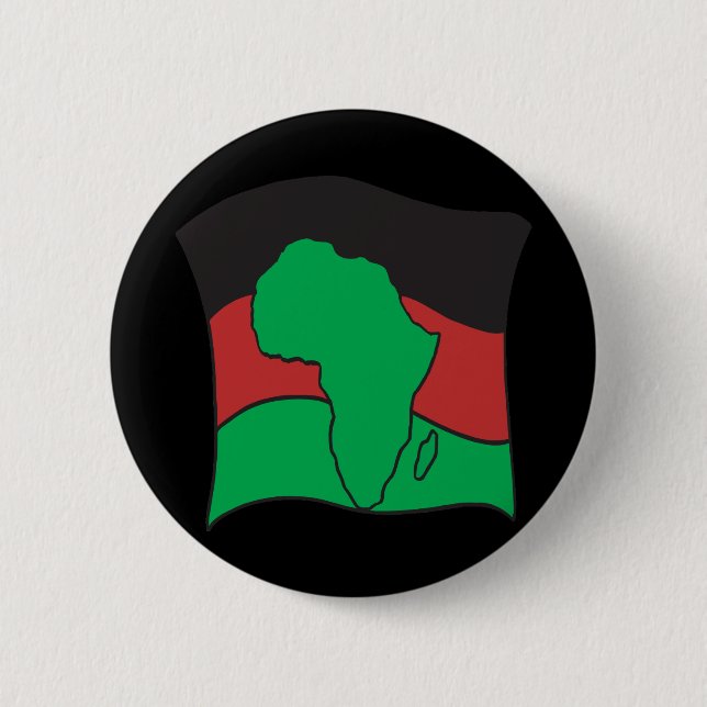 Afrikanische Flagge Button (Vorderseite)