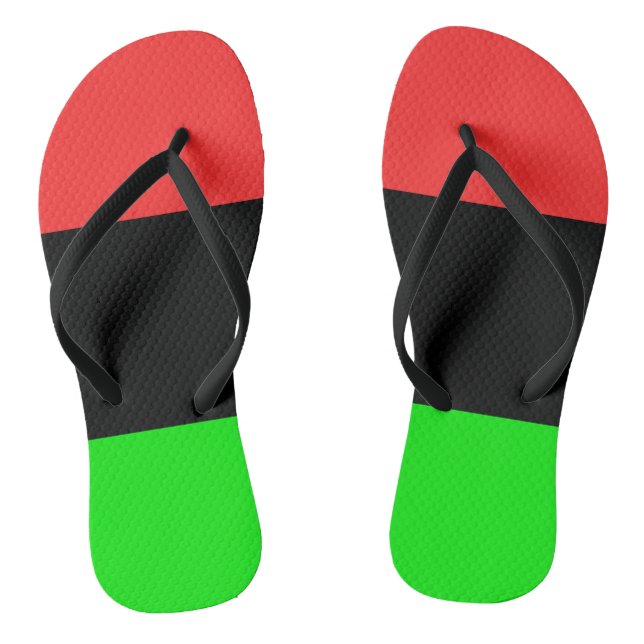Afrikanische Flagge Flip Flops (Fußbett)