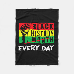 Afrikanische Flagge geballte Faust Black History M Fleecedecke