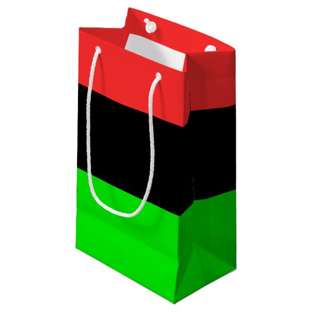 Afrikanische Flagge Kleine Geschenktüte (Vorderseite Schrägansicht)