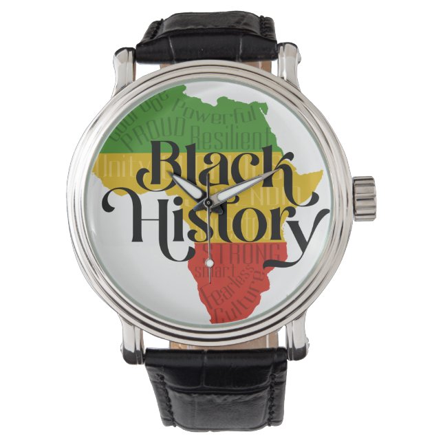 Afrikanische Flagge - Männerüberwachung Armbanduhr (Vorderseite)