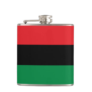 Afrikanische Flagge Pans, glückliches Kwanzaa Flachmann