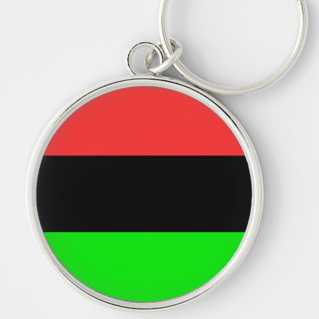Afrikanische Flagge Schlüsselanhänger (Vorne)