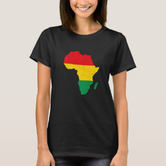 Afrikanische Flagge Schwarze Geschichte Monat Schw T-Shirt