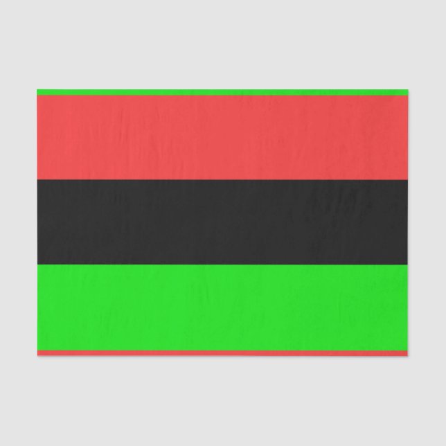 Afrikanische Flagge Seidenpapier (Vorderseite)