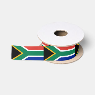 Afrikanische Flagge und südafrikanische Reise, Ur Satinband