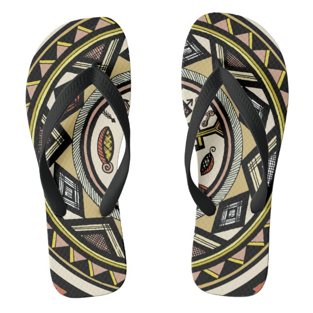 Afrikanische Flip Flops (Fußbett)