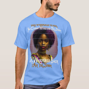 Afrikanische Frau Afro Black History Monat I Bin t T-Shirt