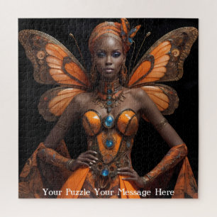 Afrikanische Frau Butterfly Dress
