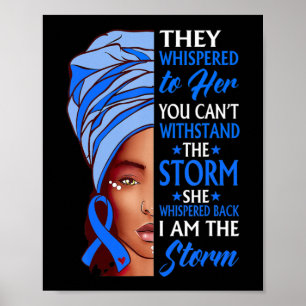Afrikanische Frau nach dem Sturm Ataxia Poster