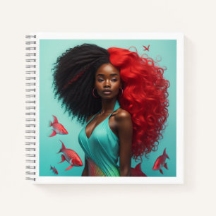 Afrikanische Frau Notizbuch