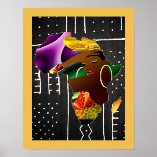 Afrikanische Frau Poster