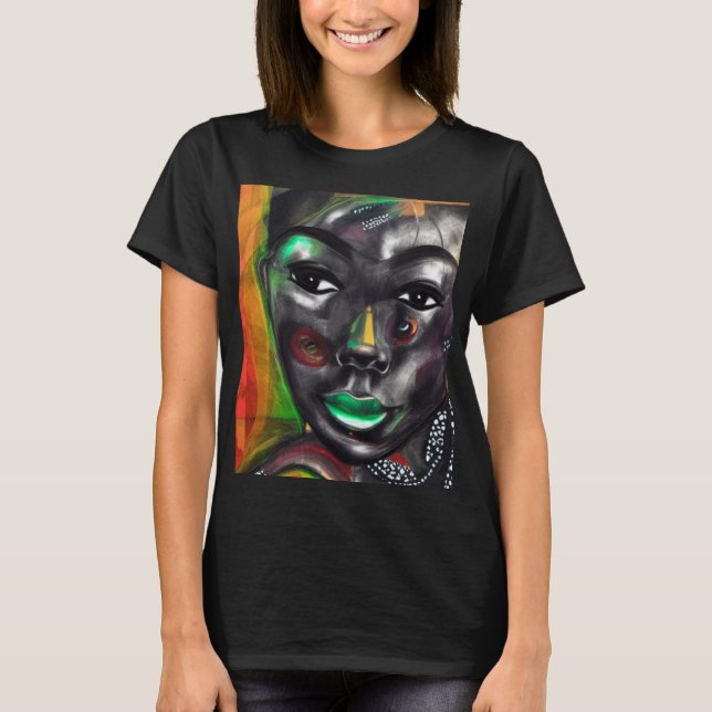 Afrikanische Frau T-Shirt (Vorderseite)