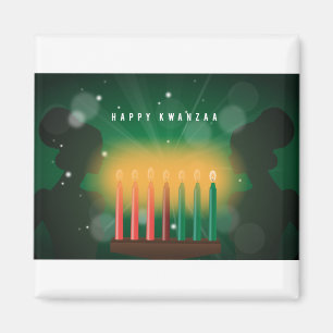 Afrikanische Frauen glücklich kwanzaa Magnet