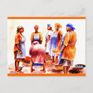 Afrikanische Frauen heute 1 27 2012 Postkarte