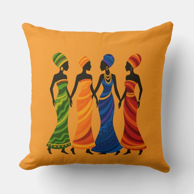 Afrikanische Frauen Kissen (Vorderseite)