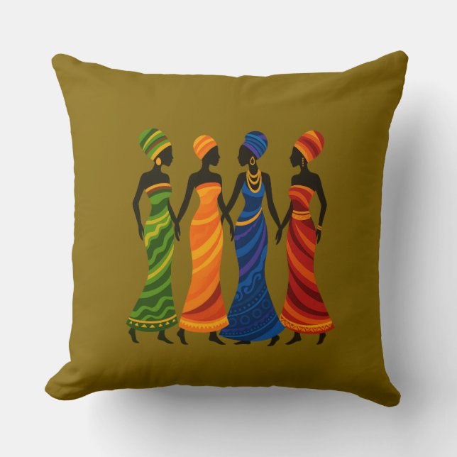 Afrikanische Frauen Kissen (Vorderseite)
