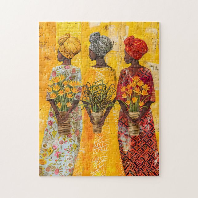 Afrikanische Frauen mit Blume (Vertikal)