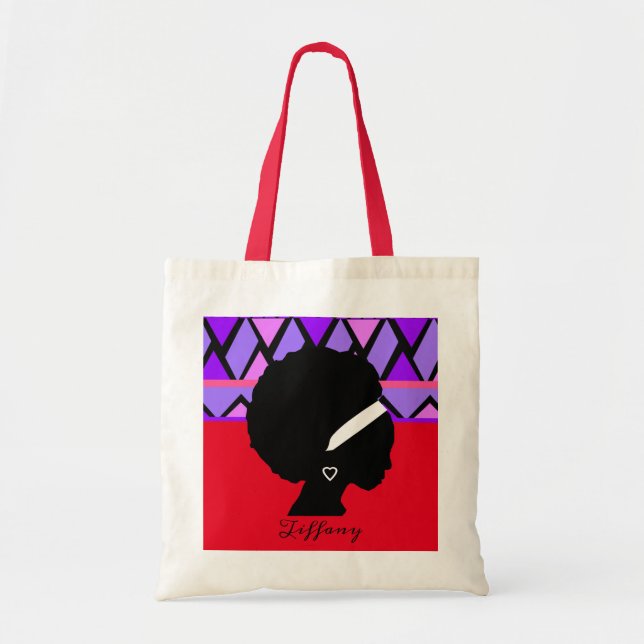 Afrikanische Frauen-Stammesdesign Tragetasche (Vorne)