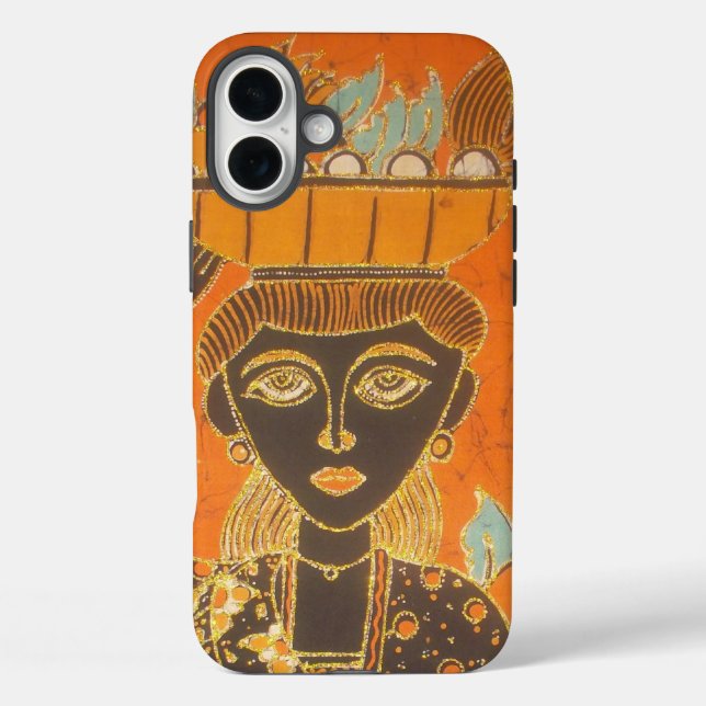 afrikanische Frauen tragen Korbkunst iPhone 16 Plus Hülle (Rückseite)