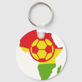 Afrikanische Fußballflagge Schlüsselanhänger