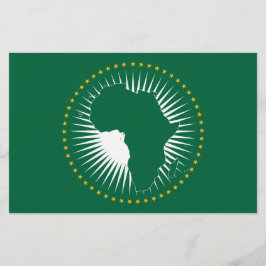 Afrikanische Gewerkschaft-Flagge (Afrika) (Panafri Briefpapier