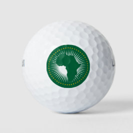 Afrikanische Gewerkschaft-Flagge (Afrika) (Panafri Golfball
