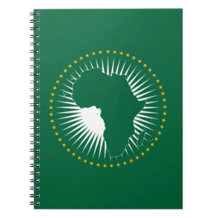 Afrikanische Gewerkschaft-Flagge (Afrika) (Panafri Notizblock