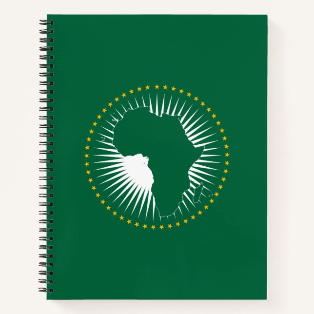 Afrikanische Gewerkschaft-Flagge (Afrika) (Panafri Notizbuch (Vorderseite)