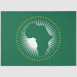 Afrikanische Gewerkschaft-Flagge (Afrika) (Panafri Seidenpapier