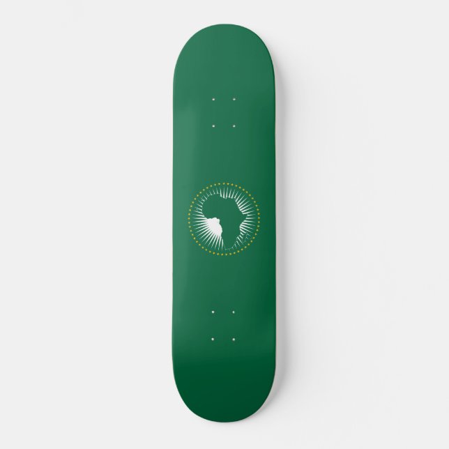 Afrikanische Gewerkschaft-Flagge (Afrika) (Panafri Skateboard (Vorderseite)