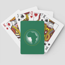 Afrikanische Gewerkschaft-Flagge (Afrika) (Panafri Spielkarten