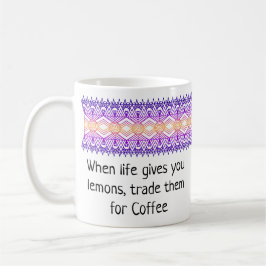 Afrikanische Grenze Gold Lila personalisierte Umar Kaffeetasse