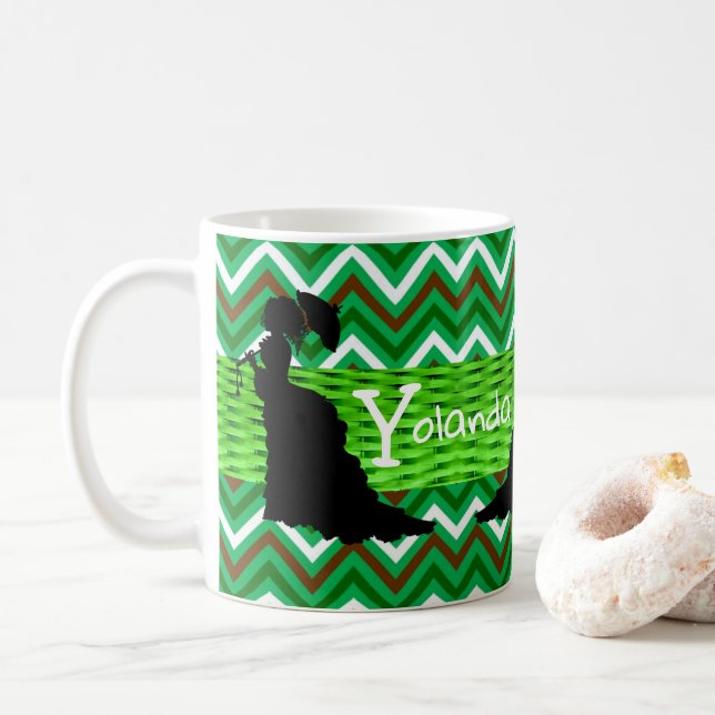 Afrikanische Grünen Tasse (Mit Donut)