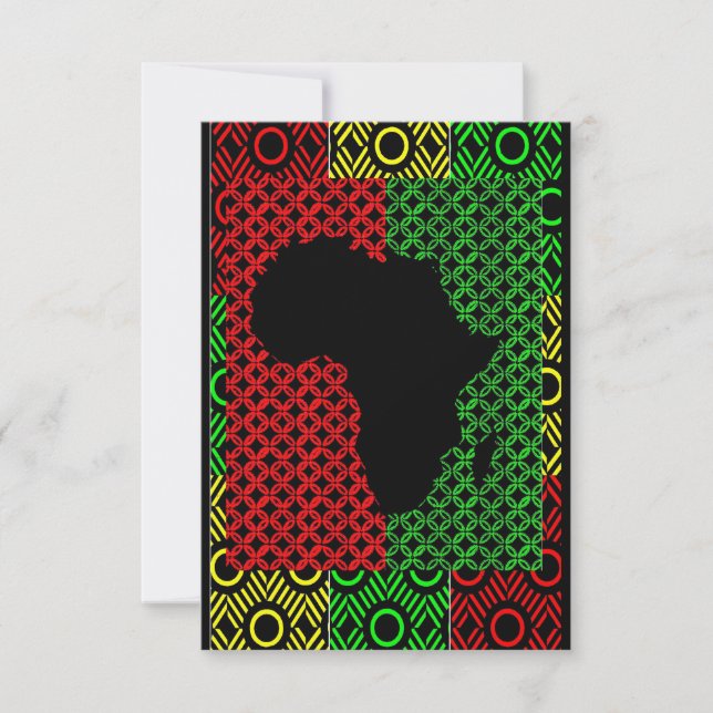 Afrikanische Grüße Dankeskarte (Vorderseite)
