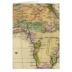 Afrikanische Handfarbene Atlaskarte