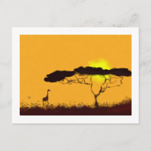 afrikanische Heatkunst Postkarte