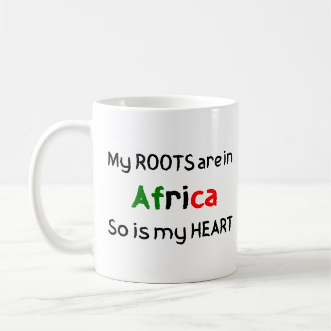 afrikanische Kaffee-Tasse Kaffeetasse (Links)