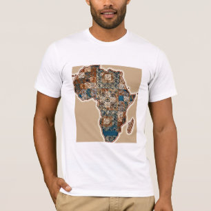 Afrikanische Karte - Abstrakter Kontinent T-Shirt
