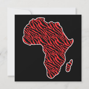 Afrikanische Karte Afrikanischer Pride Zebra Muste