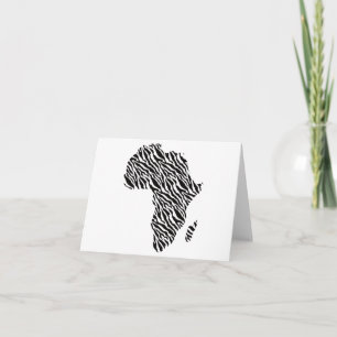 Afrikanische Karte Afrikanischer Pride Zebra Muste