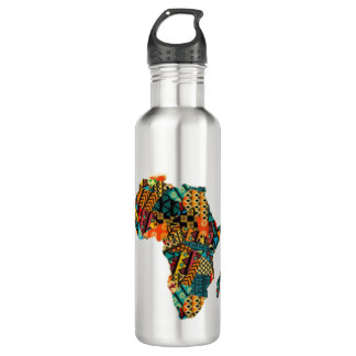 Afrikanische Karte Edelstahlflasche