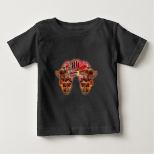 Afrikanische Karte: Feiern Sie die Jahreszeit mit Baby T-shirt