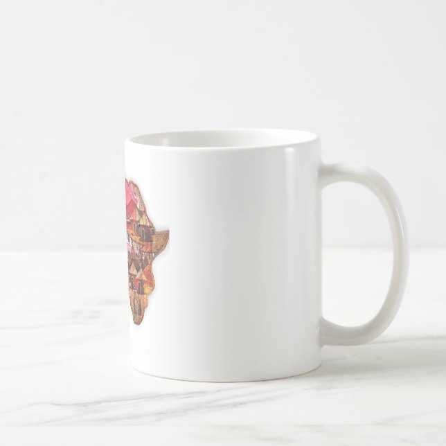 Afrikanische Karte: Feiern Sie die Jahreszeit mit  Kaffeetasse (Rechts)