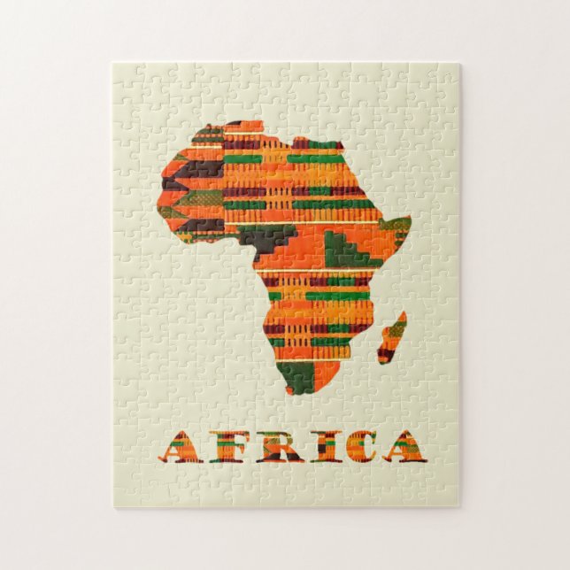Afrikanische Karte Jigsaw Puzzle (Vertikal)